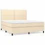 Box spring bed with cream fabric mattress 180x200 cm by , Beds and slatted bases - Ref: Foro24-3141718, Price: 601,36 €, Disc...