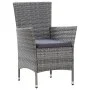 7-piece garden dining set with gray synthetic rattan cushions by vidaXL, Garden sets - Ref: Foro24-46021, Price: 599,18 €, Di...