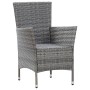 7-teiliges Garten-Esszimmerset und Kissen synthetisches Rattangrau von vidaXL, Gartensets - Ref: Foro24-46021, Preis: 610,00 ...