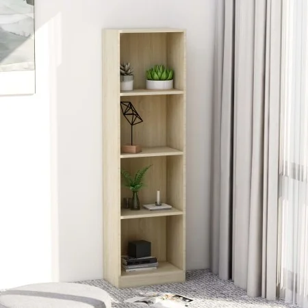 4-tier oak-colored plywood shelf 40x24x142cm by vidaXL, Bookcases and shelves - Ref: Foro24-800840, Price: 65,01 €, Discount: %