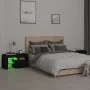 Nightstands with LED lights 2 pcs black oak 70x36.5x40cm by , Nightstands - Ref: Foro24-3152771, Price: 128,03 €, Discount: %