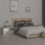 Bedside tables with LED lights 2 pcs concrete gray 70x36.5x40cm by , Nightstands - Ref: Foro24-3152773, Price: 93,27 €, Disco...