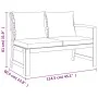 Garden dining set and cushions 5 pieces solid acacia wood by , Garden sets - Ref: Foro24-3154966, Price: 666,13 €, Discount: %