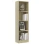4-tier oak-colored plywood shelf 40x24x142cm by vidaXL, Bookcases and shelves - Ref: Foro24-800840, Price: 65,01 €, Discount: %