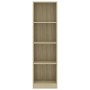 4-stufiges Regal aus eichenfarbenem Sperrholz, 40 x 24 x 142 cm von vidaXL, Bücherregale und Regale - Ref: Foro24-800840, Pre...