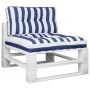 Kissen für Palettensofa 2 Stück blau-weiß gestreifter Stoff von , Kissen für Stühle und Sofas - Ref: Foro24-360726, Preis: 54...