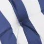 Cushions for pallet sofa 2 pieces blue and white striped fabric by , Cushions for chairs and sofas - Ref: Foro24-360726, Pric...