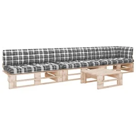 4-teiliges Palettenmöbel und imprägnierte Kiefernholzkissen von , Gartensets - Ref: Foro24-3066758, Preis: 380,45 €, Rabatt: %