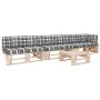 4-teiliges Palettenmöbel und imprägnierte Kiefernholzkissen von , Gartensets - Ref: Foro24-3066758, Preis: 402,22 €, Rabatt: %