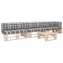 4-teiliges Palettenmöbel und imprägnierte Kiefernholzkissen von , Gartensets - Ref: Foro24-3066758, Preis: 419,01 €, Rabatt: %