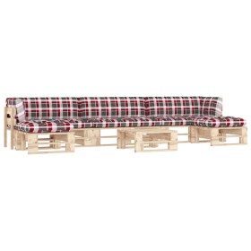6-piece pallet furniture and impregnated pine wood cushions by , Garden sets - Ref: Foro24-3066973, Price: 542,85 €, Discount: %
