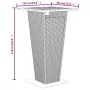 Bartisch und Gartenhocker 3 Stück Akazienholz PE Rattan schwarz von , Gartensets - Ref: Foro24-3187722, Preis: 244,95 €, Raba...