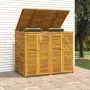 Double shed for acacia wood trash can 140x89x117 cm by , Waste container supports - Ref: Foro24-3155239, Price: 351,02 €, Dis...