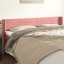 Cabecero de terciopelo rosa 163x16x78/88 cm en Cabeceros y pies de cama | Comprar online en Foro24