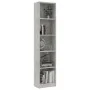 Estantería de 5 niveles contrachapada gris hormigón 40x24x175cm de vidaXL, Librerías y estanterías - Ref: Foro24-800850, Prec...