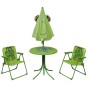 Set mesa y sillas de jardín infantil 3 pzas con sombrilla verde de , Conjuntos de jardín - Ref: Foro24-41843, Precio: 77,61 €...