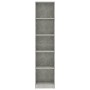 5-stöckiges Regal aus betongrauem Sperrholz, 40 x 24 x 175 cm von vidaXL, Bücherregale und Regale - Ref: Foro24-800850, Preis...