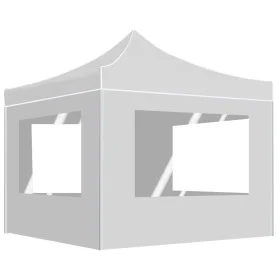 Professional folding tent with white aluminum walls 3x3m by , Tents and gazebos - Ref: Foro24-45490, Price: 199,21 €, Discoun...