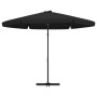 Sombrilla de jardín con palo de acero negro 300 cm de , Sombrillas - Ref: Foro24-47318, Precio: 114,60 €, Descuento: %