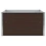 Erhöhter brauner Pflanzkasten aus verzinktem Stahl, 100 x 100 x 45 cm von vidaXL, Töpfe und Pflanzgefäße - Ref: Foro24-47023,...