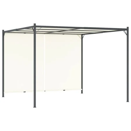 Pergola mit verstellbarem cremeweißem Stahldach 3x3 m von , Pergolen, Bögen und Gartenspaliere - Ref: Foro24-49323, Preis: 24...