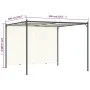 Pergola mit verstellbarem cremeweißem Stahldach 3x3 m von , Pergolen, Bögen und Gartenspaliere - Ref: Foro24-49323, Preis: 24...