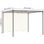 Pergola mit verstellbarem cremeweißem Stahldach 3x3 m von , Pergolen, Bögen und Gartenspaliere - Ref: Foro24-49323, Preis: 24...