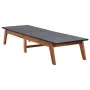Tumbona de madera maciza de acacia y ratán sintético by vidaXL, Loungers - Ref: Foro24-46031, Price: 141,78 €, Discount: %