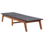 Tumbona de madera maciza de acacia y ratán sintético by vidaXL, Loungers - Ref: Foro24-46031, Price: 143,75 €, Discount: %