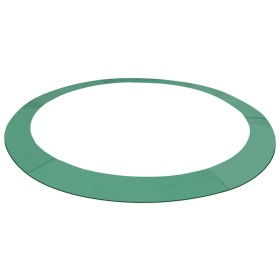 Alfombrilla de seguridad cama elástica PE redonda verde 3,66m
