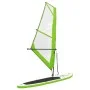 Inflatable paddle surf board with green and white sail by , Paddleboards - Ref: Foro24-92735, Price: 624,69 €, Discount: %