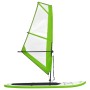 Inflatable paddle surf board with green and white sail by , Paddleboards - Ref: Foro24-92735, Price: 504,45 €, Discount: %