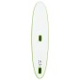 Tabla de paddle surf inflable con vela verde y blanca