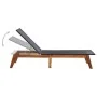 Tumbona de madera maciza de acacia y ratán sintético by vidaXL, Loungers - Ref: Foro24-46031, Price: 141,78 €, Discount: %