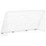 Fußballtor mit weißem Stahlnetz 366x122x182 cm von , Fußballtore - Ref: Foro24-93371, Preis: 89,29 €, Rabatt: %