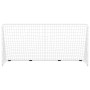 Fußballtor mit weißem Stahlnetz 366x122x182 cm von , Fußballtore - Ref: Foro24-93371, Preis: 93,53 €, Rabatt: %
