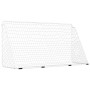 Fußballtor mit weißem Stahlnetz 366x122x182 cm von , Fußballtore - Ref: Foro24-93371, Preis: 93,53 €, Rabatt: %