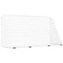 Soccer goal with white steel net 366x122x182 cm by , soccer goals - Ref: Foro24-93371, Price: 89,29 €, Discount: %