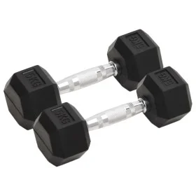 Dumbbells 2 units cast iron 10 kg by , free weight - Ref: Foro24-93601, Price: 51,99 €, Discount: %