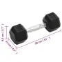 Dumbbells 2 units cast iron 10 kg by , free weight - Ref: Foro24-93601, Price: 51,99 €, Discount: %