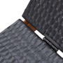 Tumbona de madera maciza de acacia y ratán sintético de vidaXL, Tumbonas - Ref: Foro24-46031, Precio: 149,73 €