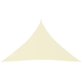 Triangular sail awning Oxford fabric cream color 3x3x4.24 m by , Umbrellas - Ref: Foro24-135227, Price: 29,40 €, Discount: %