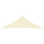 Toldo de vela triangular tela Oxford color crema 3x3x4,24 m