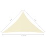Triangular sail awning Oxford fabric cream color 3x3x4.24 m by , Umbrellas - Ref: Foro24-135227, Price: 19,86 €, Discount: %