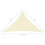 Triangular sail awning Oxford fabric cream color 3x3x4.24 m by , Umbrellas - Ref: Foro24-135227, Price: 29,40 €, Discount: %