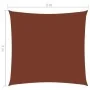 Terracotta Oxford fabric square sail awning 3x3 m by , Umbrellas - Ref: Foro24-135357, Price: 35,57 €, Discount: %