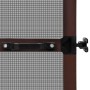 Mosquitera con bisagras para puertas marrón 120x240 cm