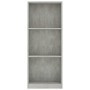 3-tier engineered wood concrete shelf 40x24x109 cm by vidaXL, Bookcases and shelves - Ref: Foro24-800832, Price: 37,21 €, Dis...