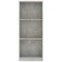 3-tier engineered wood concrete shelf 40x24x109 cm by vidaXL, Bookcases and shelves - Ref: Foro24-800832, Price: 32,27 €, Dis...