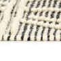 Alfombra tejida a mano de lana negro/blanco 120x170 cm